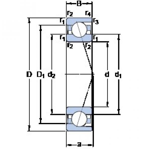 SKF 7032 ACD/HCP4A angular contact ball bearings #3 image